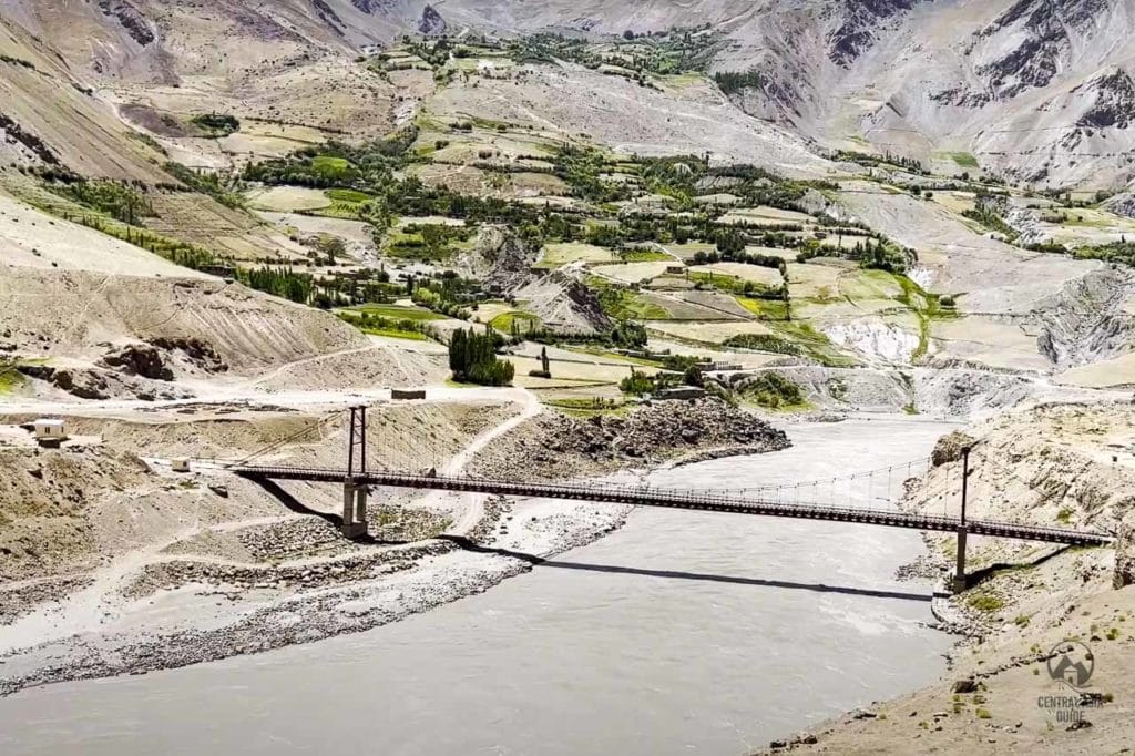 Bridge near Khorog in Pamir