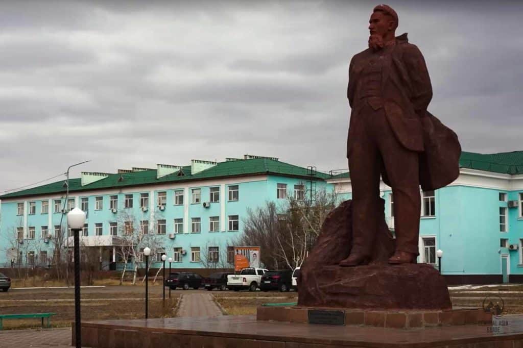 Statue of Kurchatov, a soviet physicist