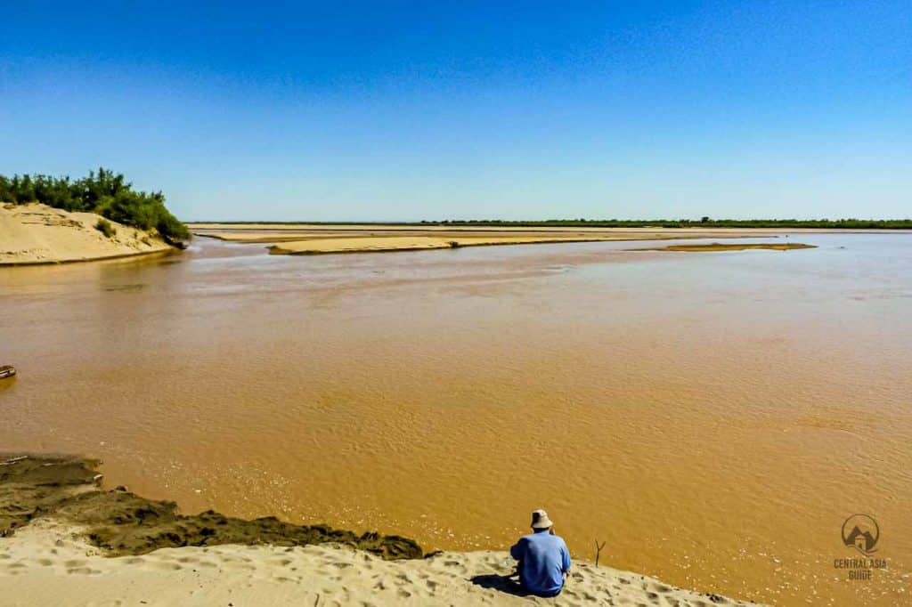 Amu Darya river in Uzbekistan