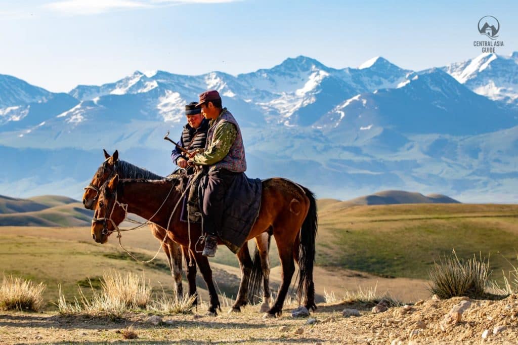 Horseback tour riding in Kyrgyzstan