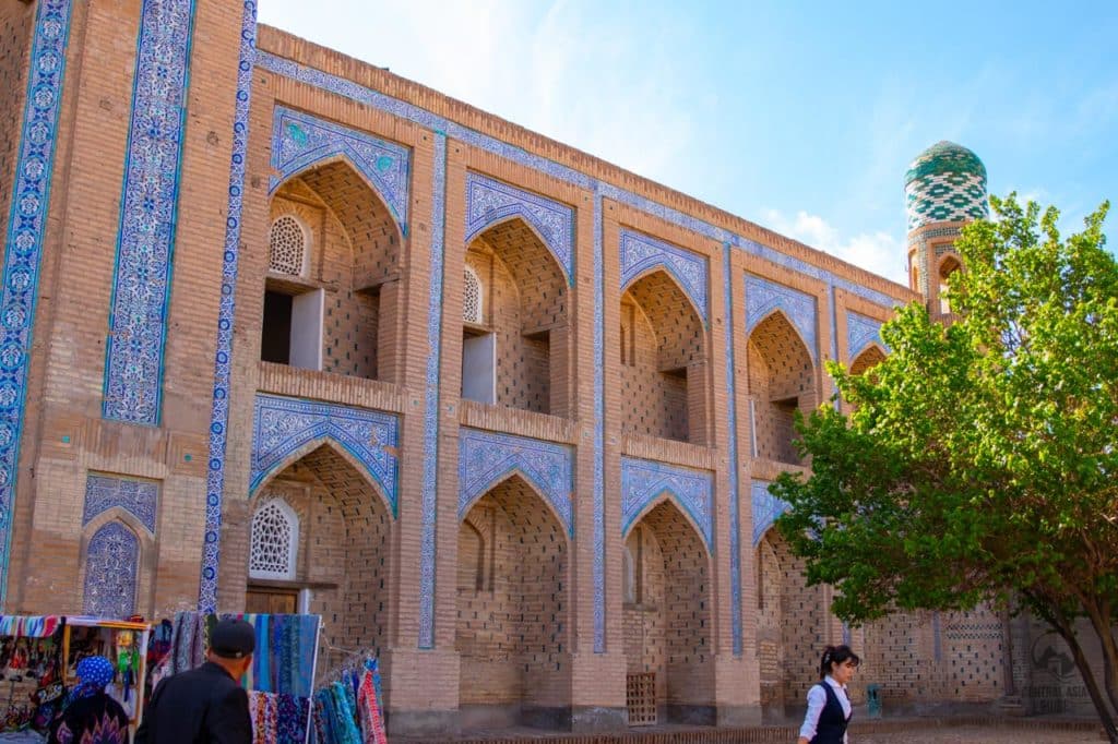 Mohammed Amin Khan madrassa hotel rooms in Khiva