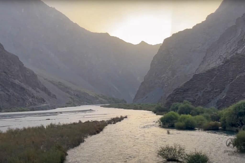 Bartan Valley river in Pamir