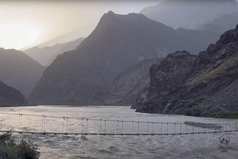 Bartang Valley rope bridge
