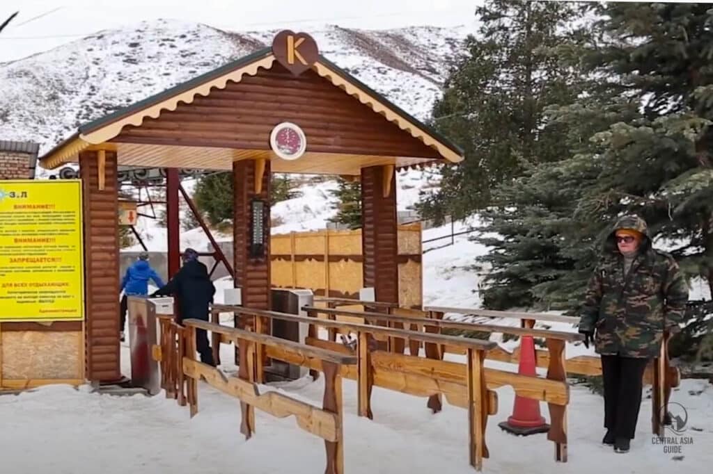 ZIL ski resort gate near Bishkek