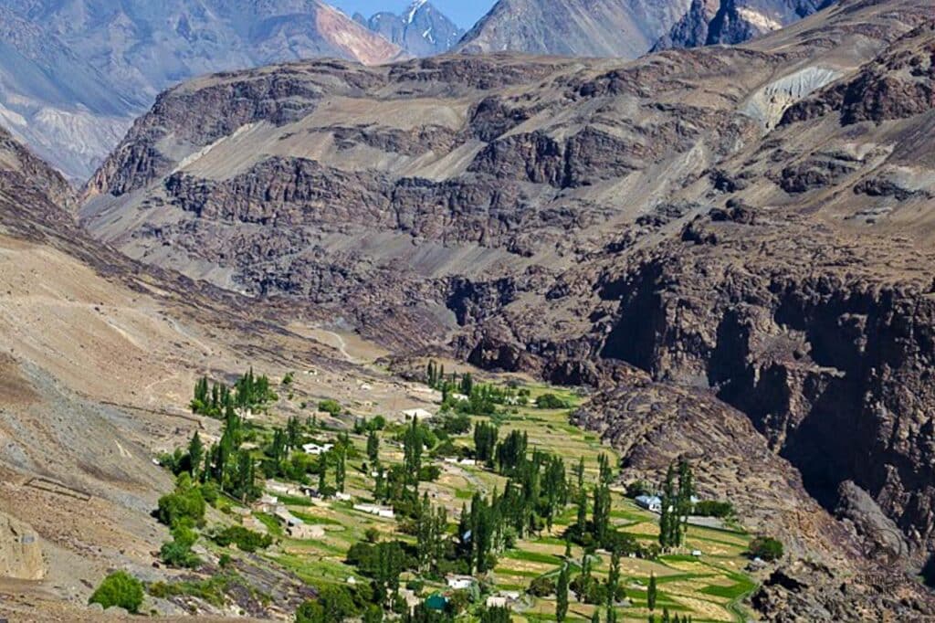 Savdon village in Pamir, Bartang Valley