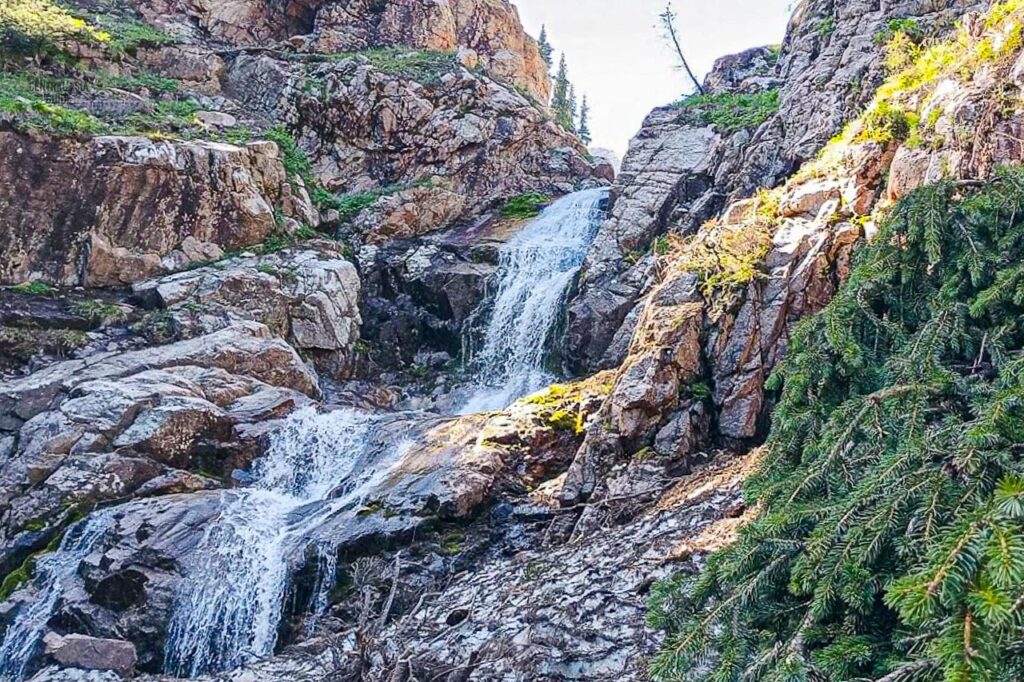 Gorelnik waterfall in Kazakhstan, Central Asia