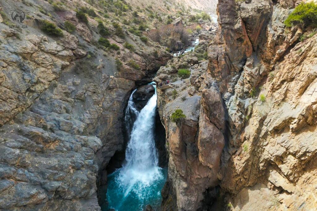 Iskanderkul waterfall in Tajikistan is also called Fann waterfall