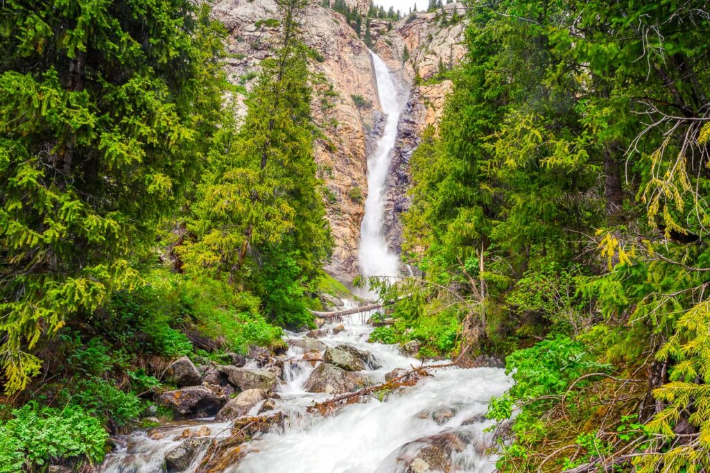 Kazakhstan waterfalls Burkhan Bulak