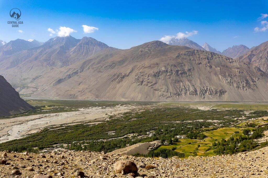 Langar village in Wakhan Valley next to Afghanistan