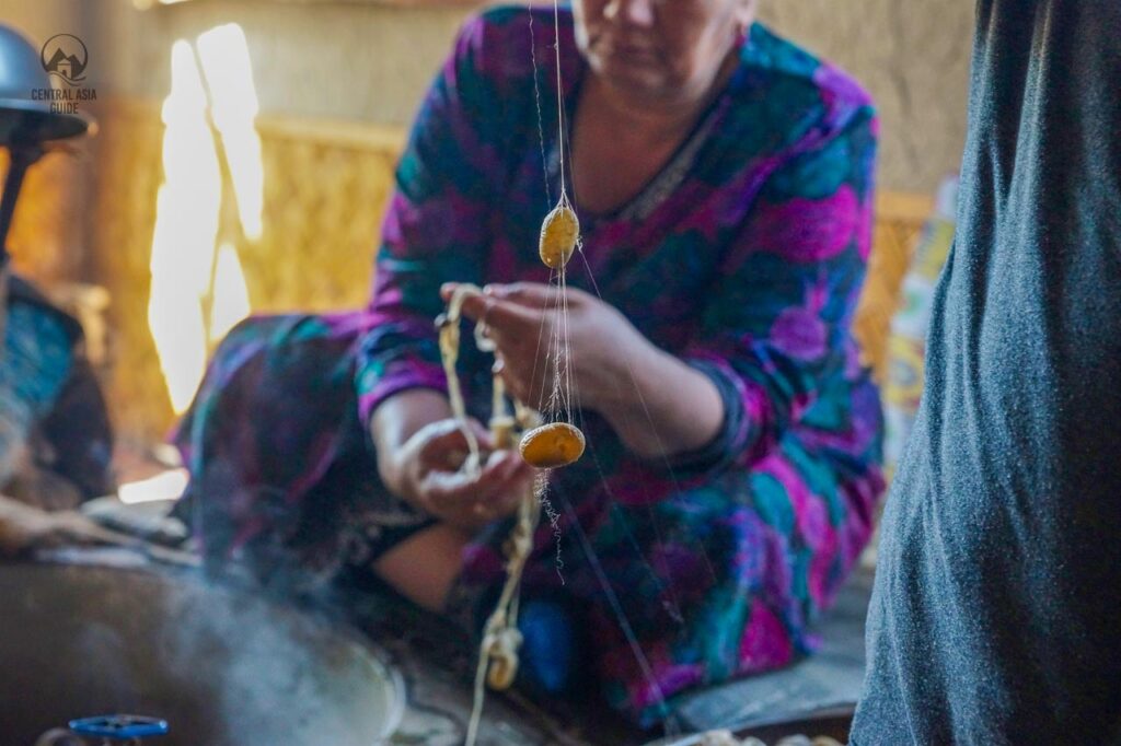 Uzbekistan tour silk production