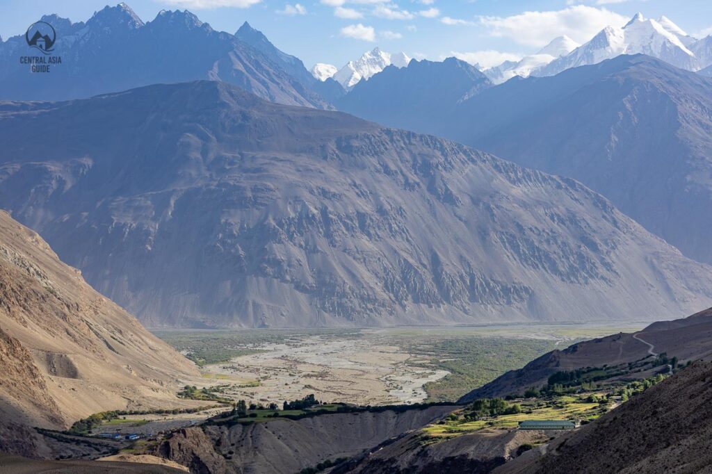 Wakhan Valley and Wakhan corridor mountains.