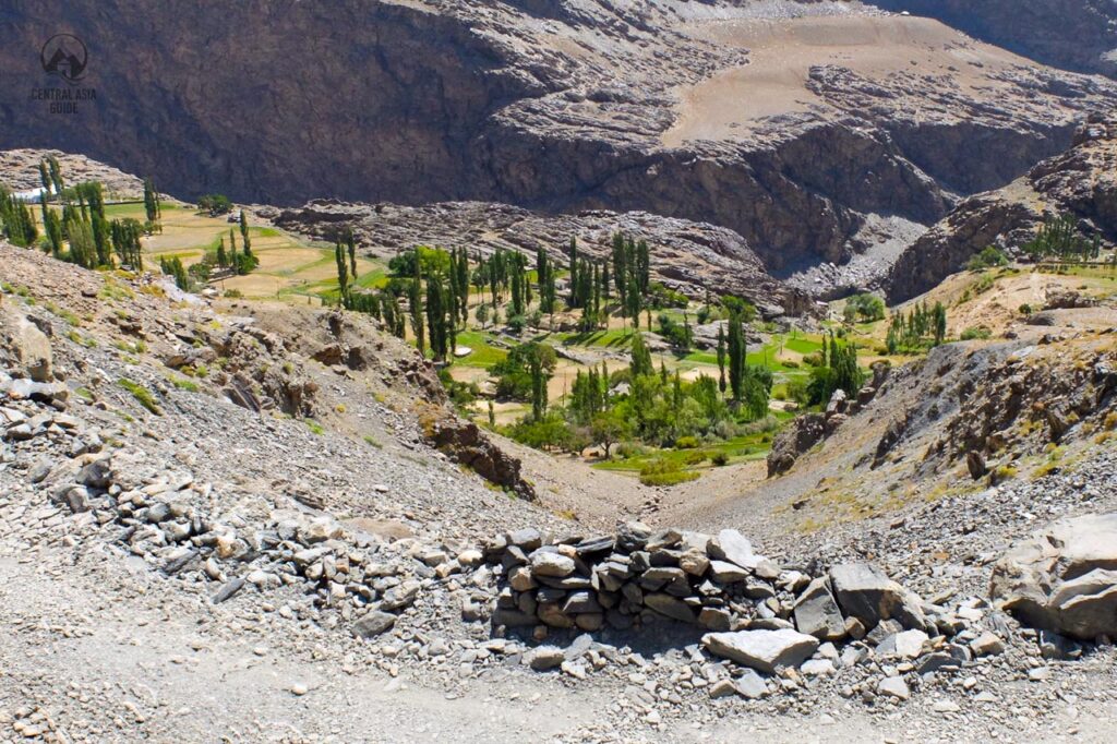 Savnob village in Bartang valley, Pamir