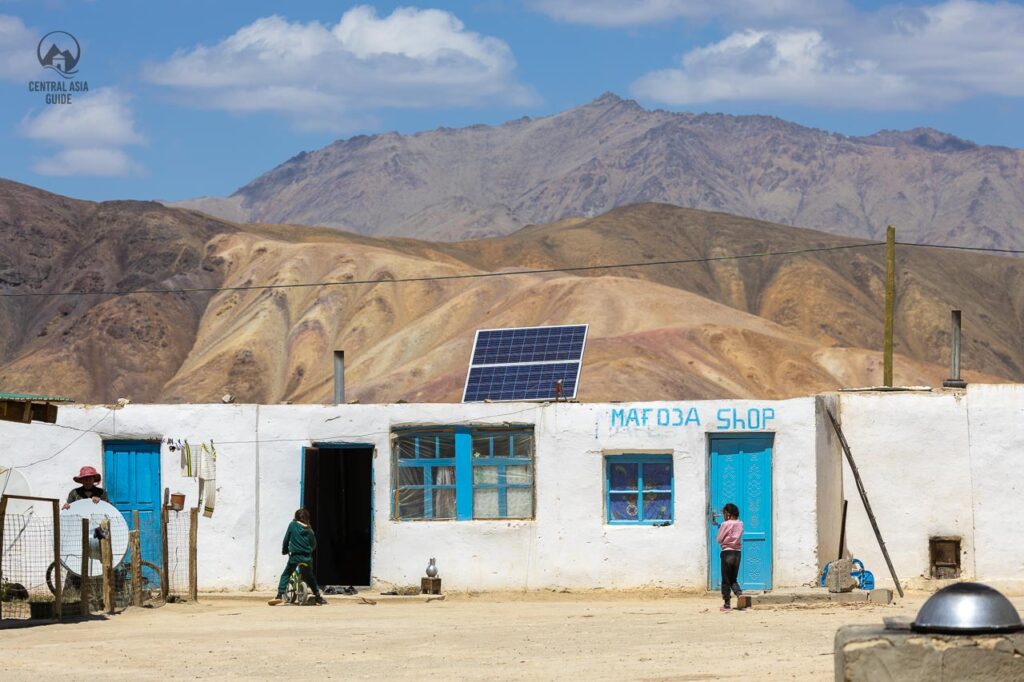 House with solar panel and shop in Bulunkul, Pamir