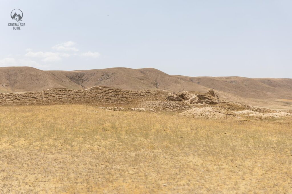 Bunjikat city ruins in Shakhristan, Tajikistan