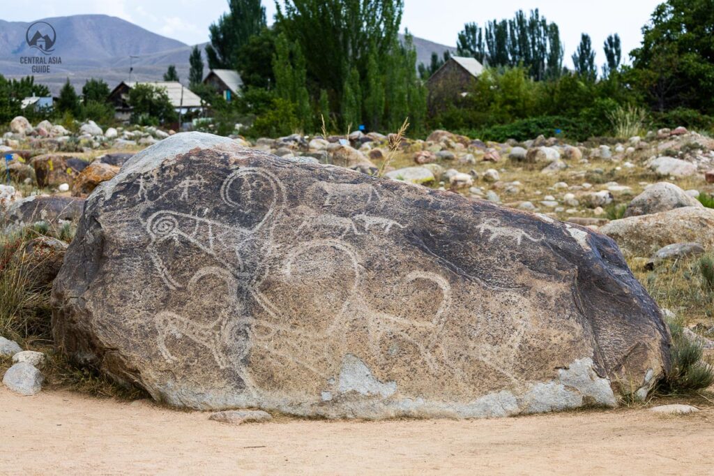 Petroglyphs in Cholpon Ata