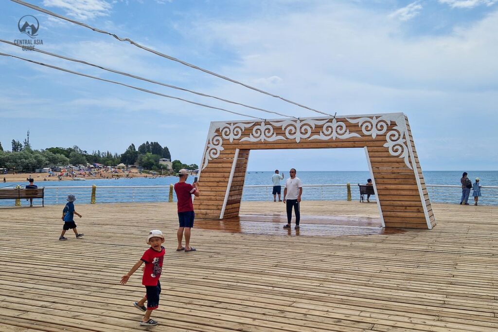 Rukh Ordo Pier in Cholpon Ata, Issyk Kul