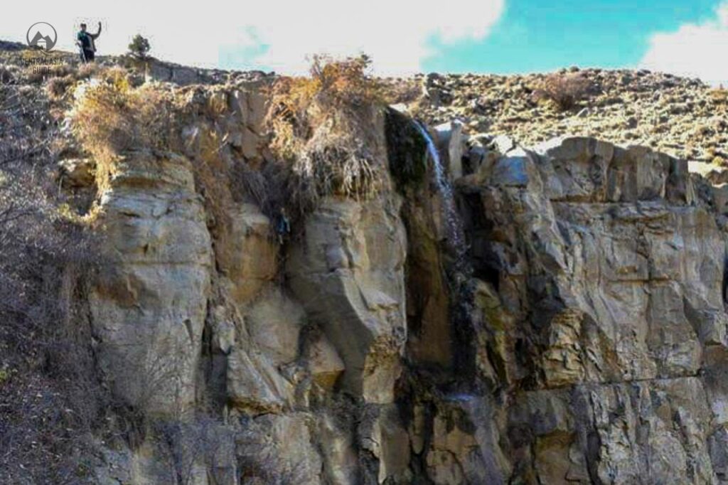 Kur Khuri waterfall in Turkmenistan, Central Asia