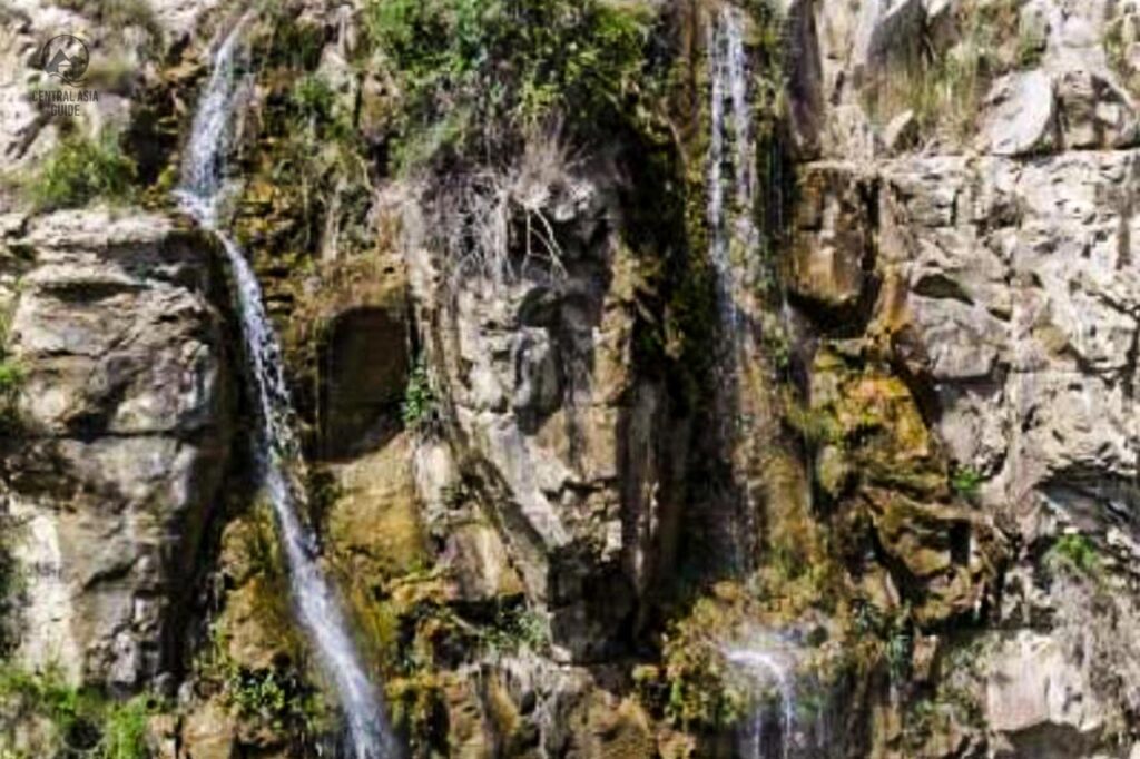 Kur Khuri waterfall in Western Turkmenistan