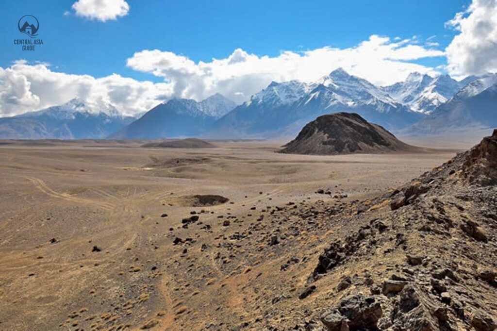 A meteorite site at Kok Jar pass leading to Bartang Valley in Pamir