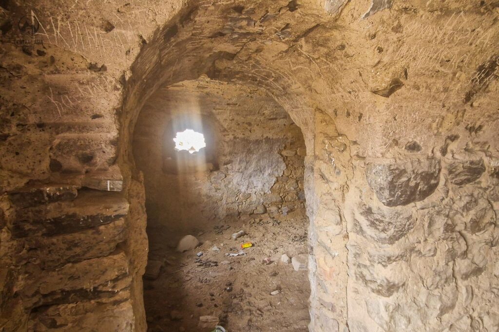 Inside ruined Russian military post in Pamir