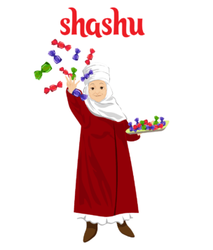 Shashu is a tradition of throwing candy during Kyrgyz celebrations