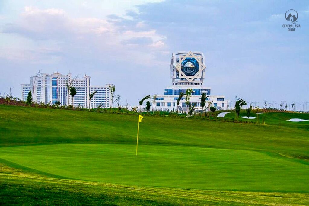 Ashgabat golf club in Turkmenistan, Central Asia