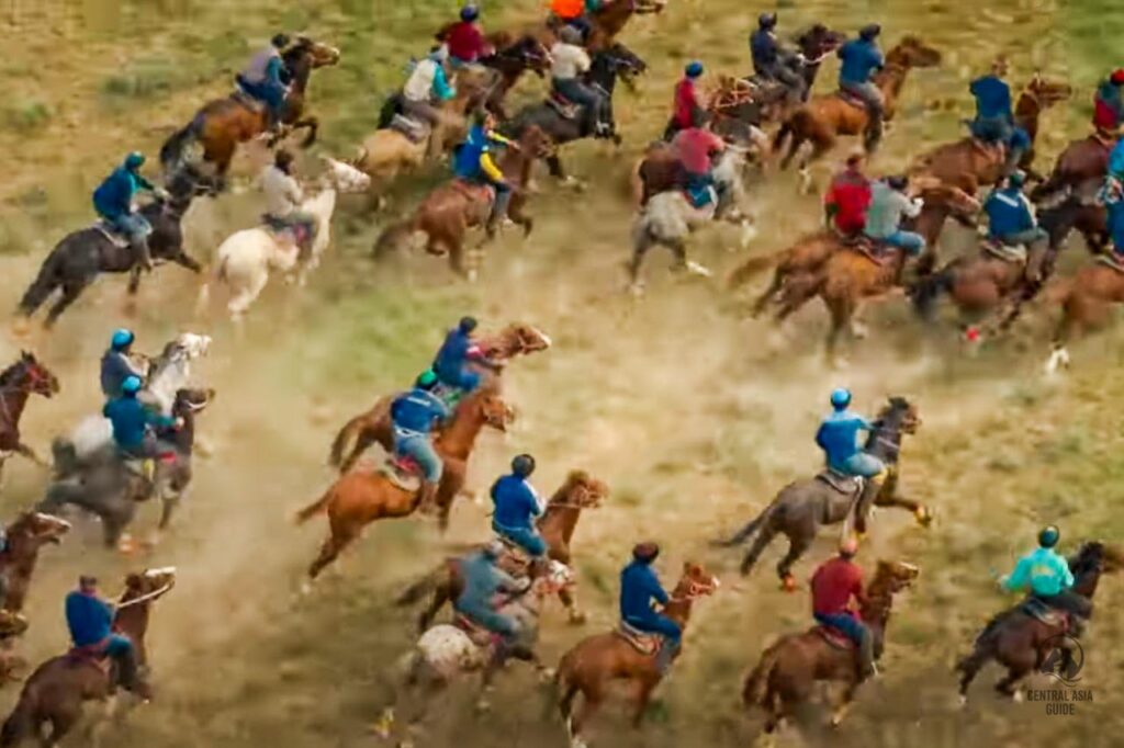 Kok Pari horse game in the world nomad games 2024 in Astana, Kazakhstan