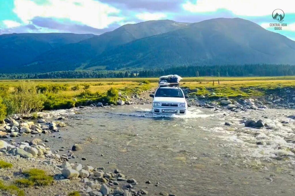 Austrian road leading to Markakol lake