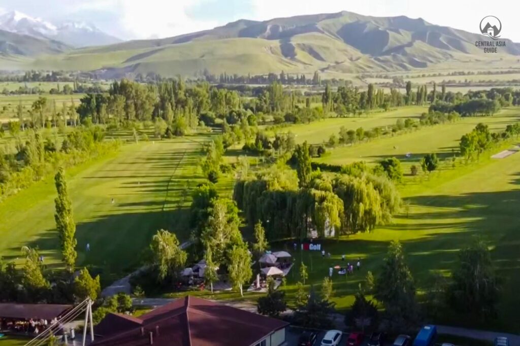 Bishkek golf club in Kyrgyzstan, Central Asia