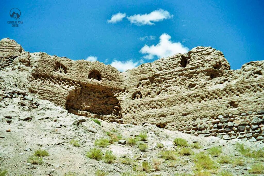 Khakha castle ruins in Pamir, Wakhan Valley