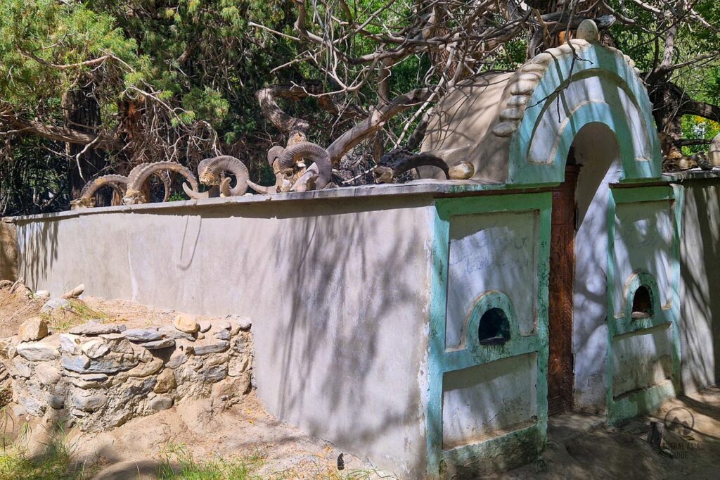 Shoh Kambari shrine in Langar, Wakhan, Pamir, Tajikistan