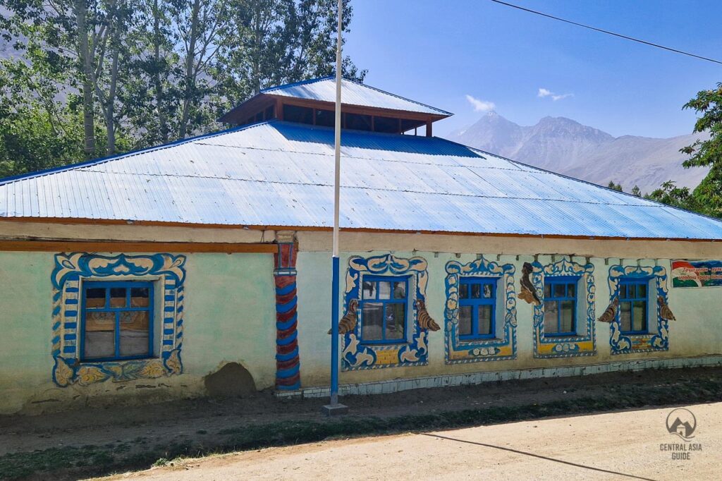 Shoh Kambari shrine building in Wakhan Valley, Pamir, Tajikistan