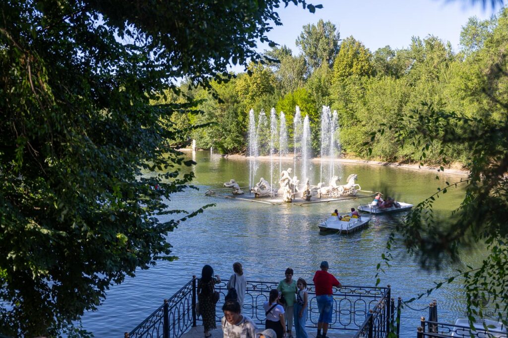 Lake in the Almaty gorky Central Park