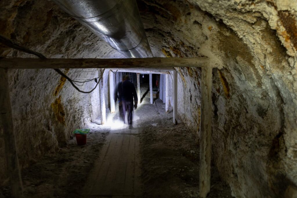 Chon Tuz salt mine tunnel near Kochkor