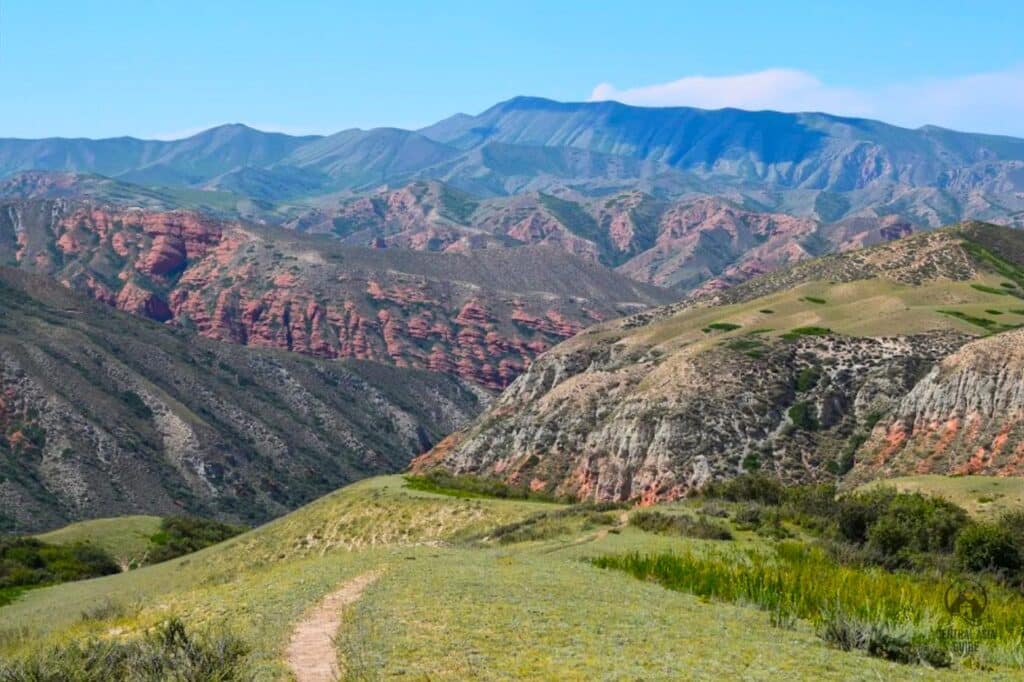 Dzhuku or Juuku valley near Issyk Kul in Kyrgyzstan