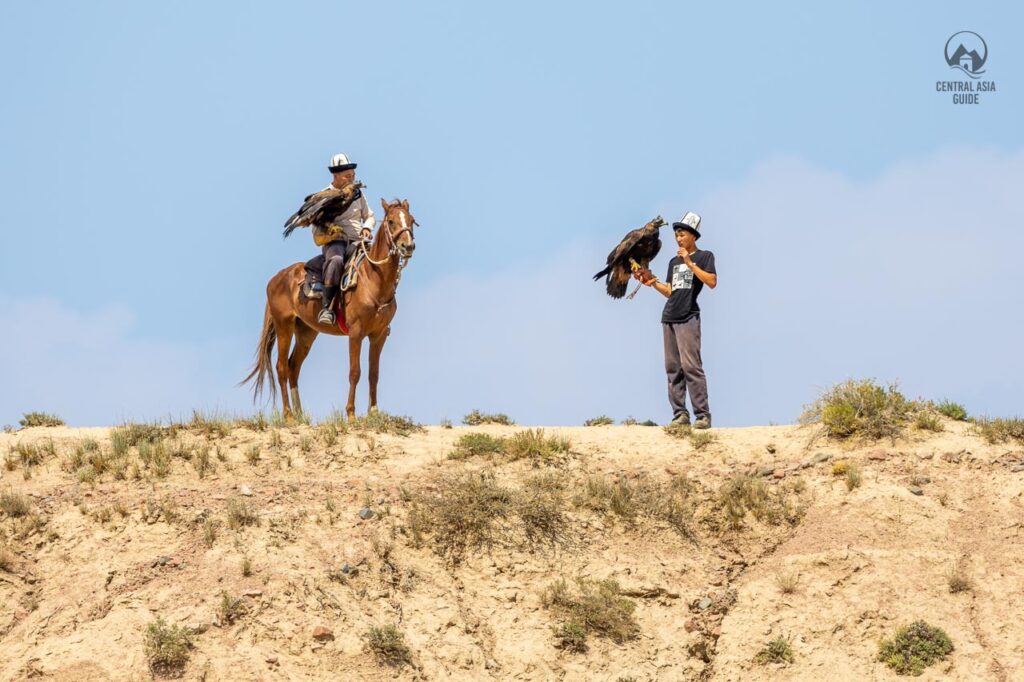 Eagle hunters in Kyrgyzstan, Central Asia