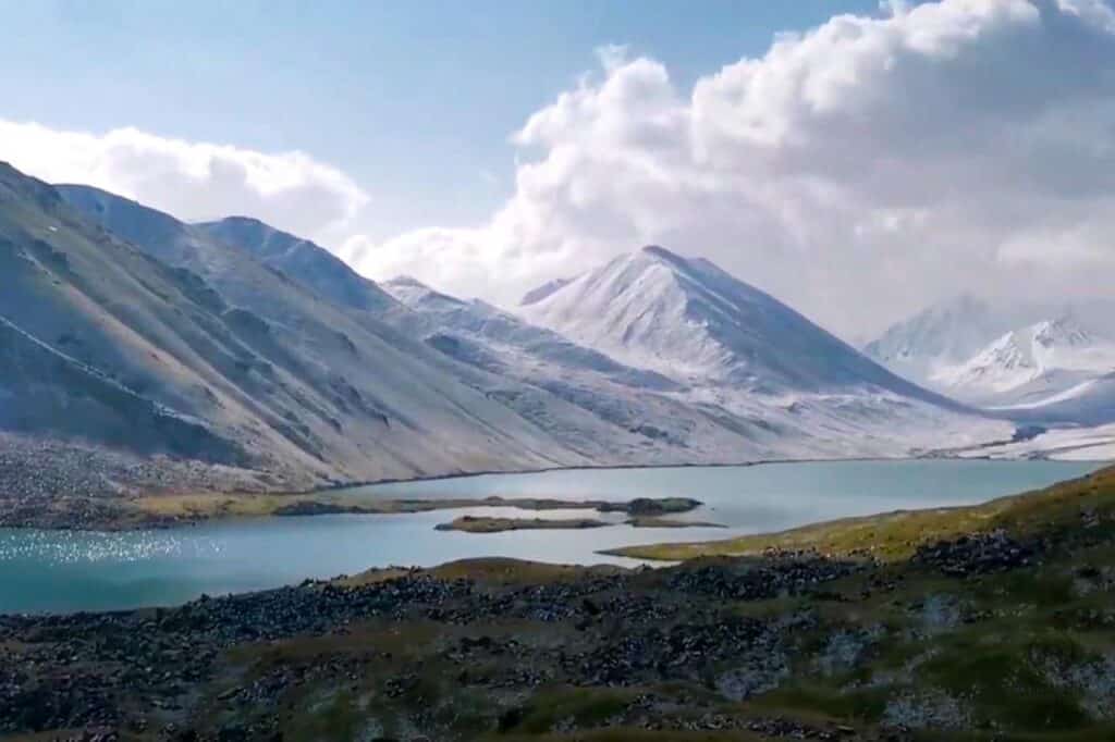 Kol Ukok lake in Kyrgyzstan