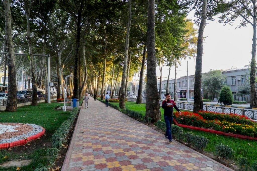 Dushanbe main street called Rudaki