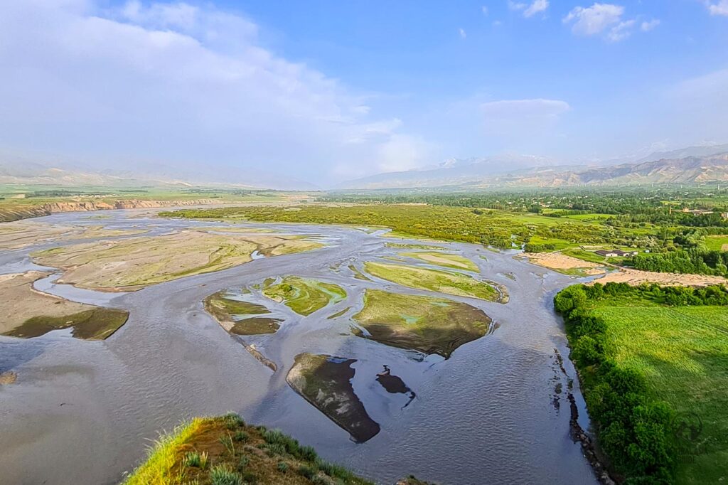 Zarafshan river valley