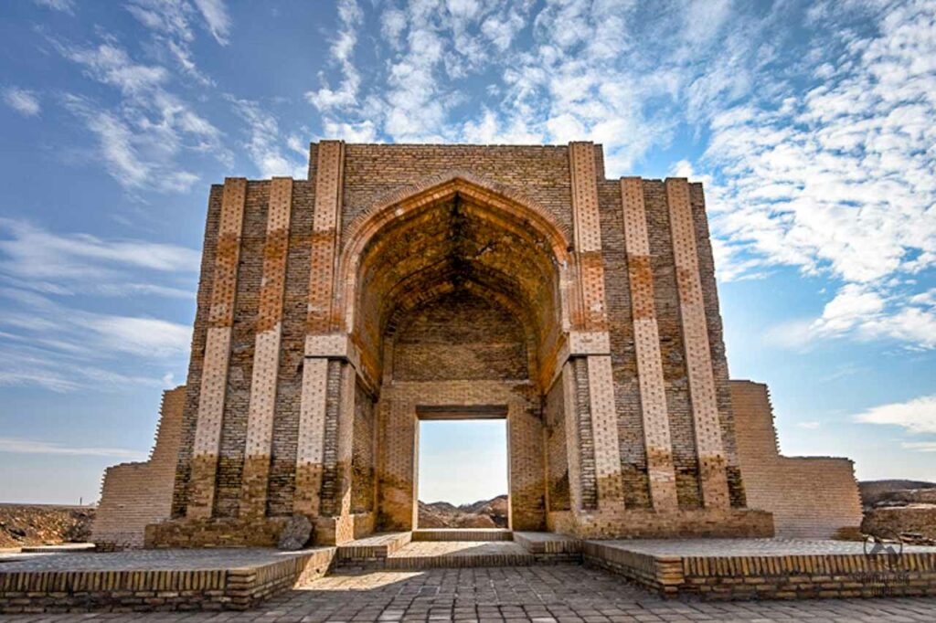 Gate of Caravanserai. Kunya Urgench, Turkmenistan