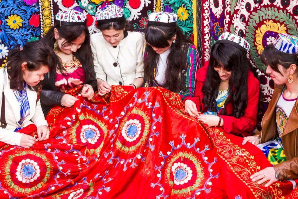 Tajikistan Souvenir Handwoven Rugs and Carpets