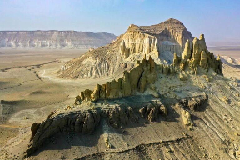 Stone formations of Mangystau in Airakty Valley