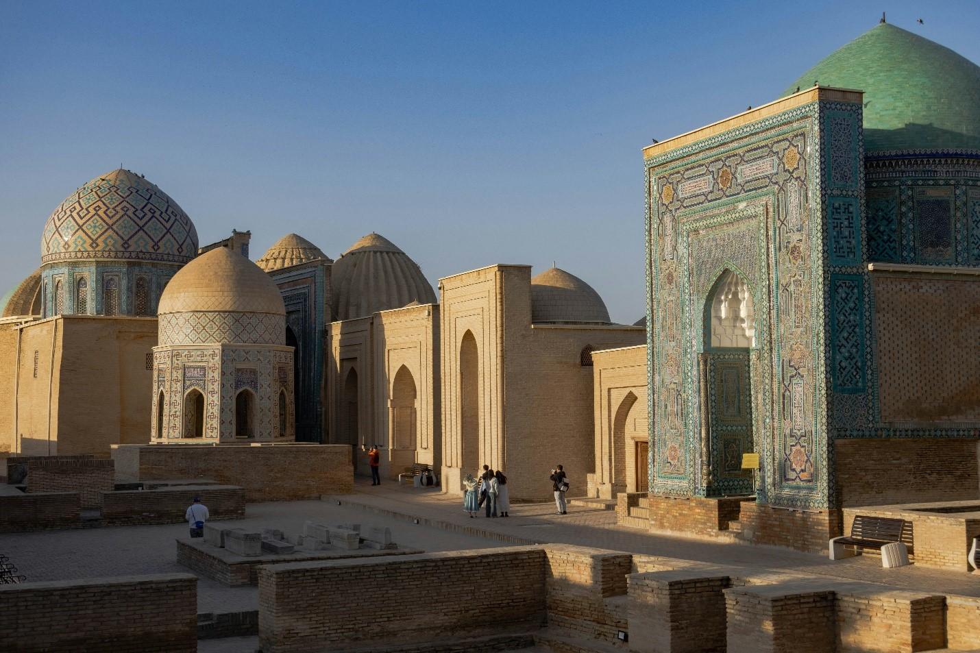 Samarcanda Shah i Zinda Vista de la Ruta de la Seda en Uzbekistán
