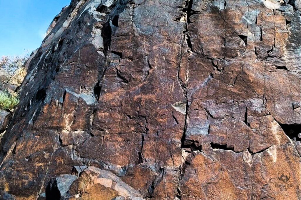 Tanbaly petroglyphs Kazakhstan Unesco site